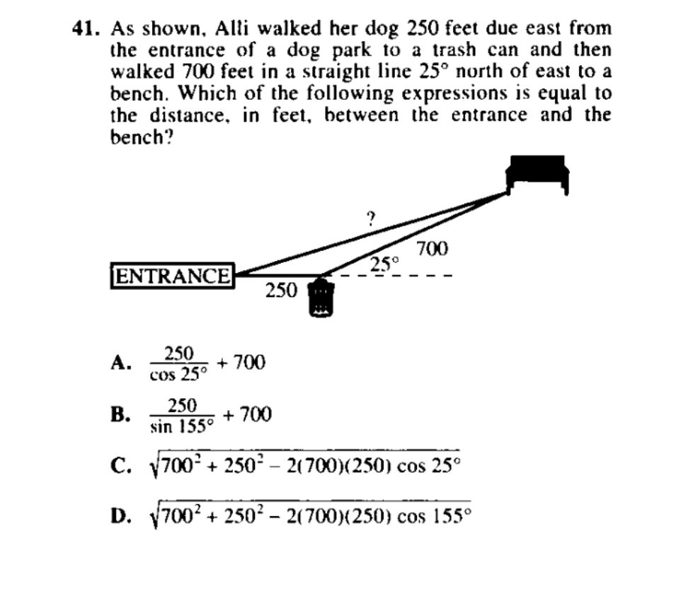 ACT Trig Example 1